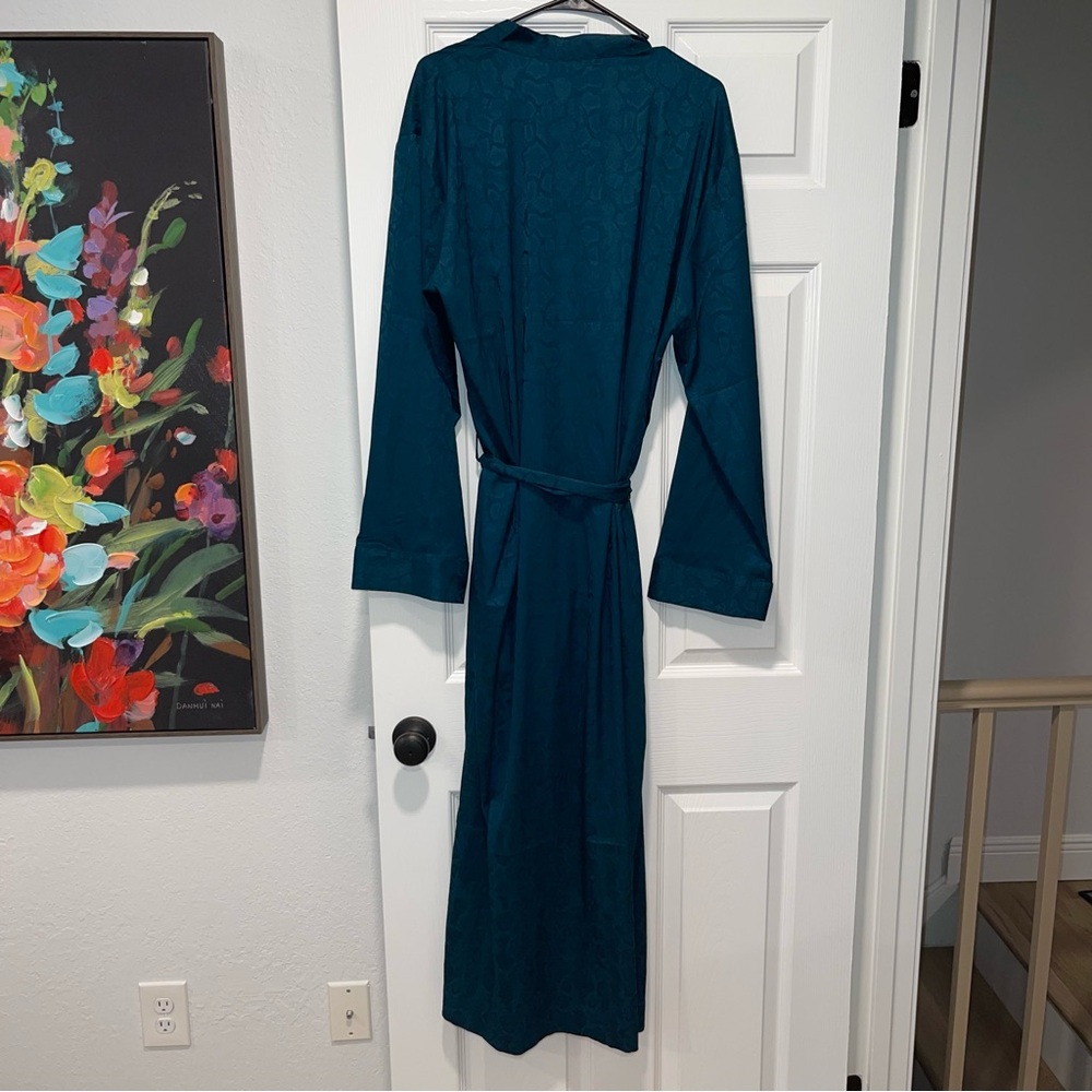 NWT Savage X Fenty Satin Jacquard Long Robe - Picture 3 of 7